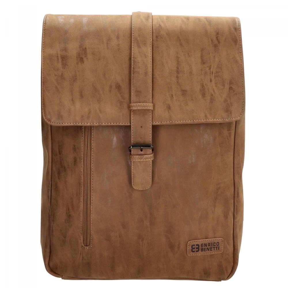 Pánský koženkový batoh 66599-010 camel hnědý - náhled 2
