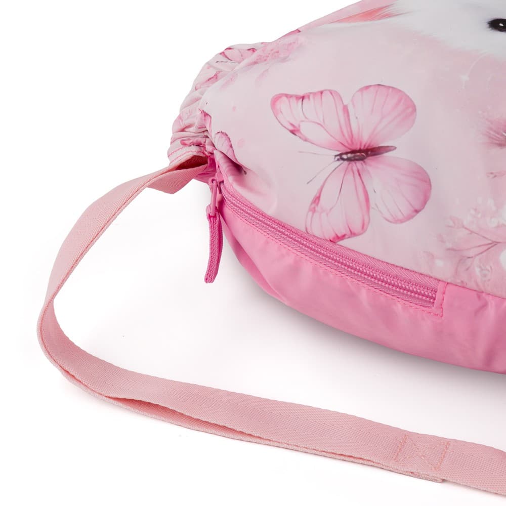 Bagmaster Dívčí školní sáček na tělocvik Bílá kočička Dopi 26 A - náhled 4