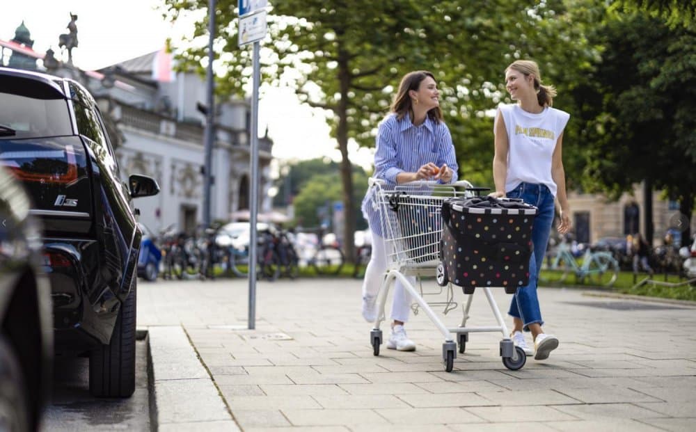 Moderní nákupní košík na kolečkách Reisenthel CARRYCRUISER baroque marble OE7061 - náhled 2