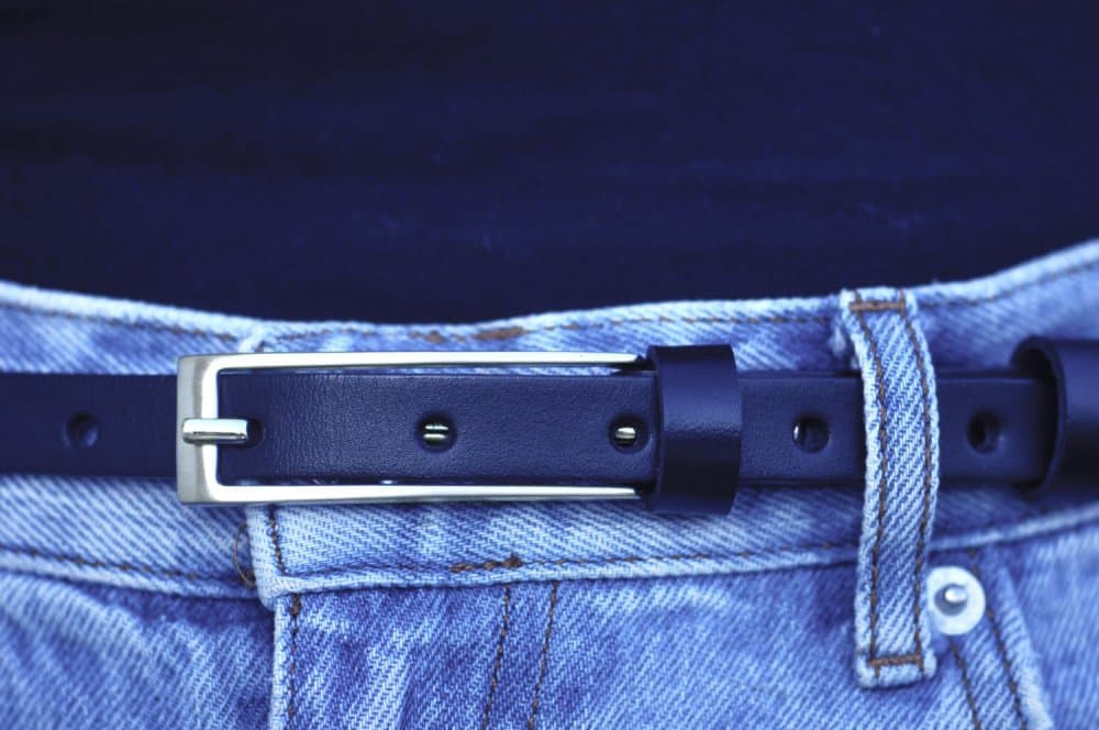 Penny Belts Dámský pásek 15-1-56 tmavě modrý 100 cm - náhled 2