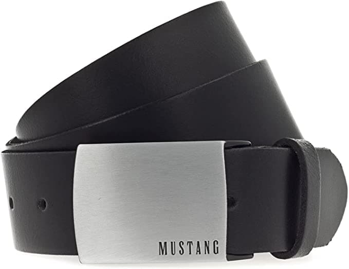 Kožený pásek Mustang MG2102L15-0791 černý 110 cm - náhled 1