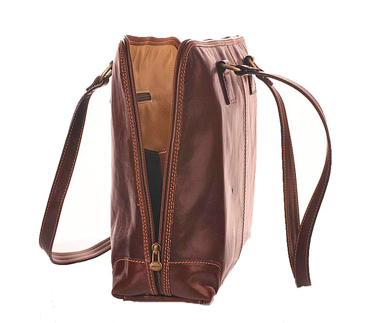 Giglio leather dámská pracovní taška 309 hnědá - náhled 5