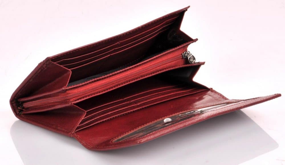 Dámská kožená peněženka Cosset 4493 Komodo Bordeaux - náhled 5