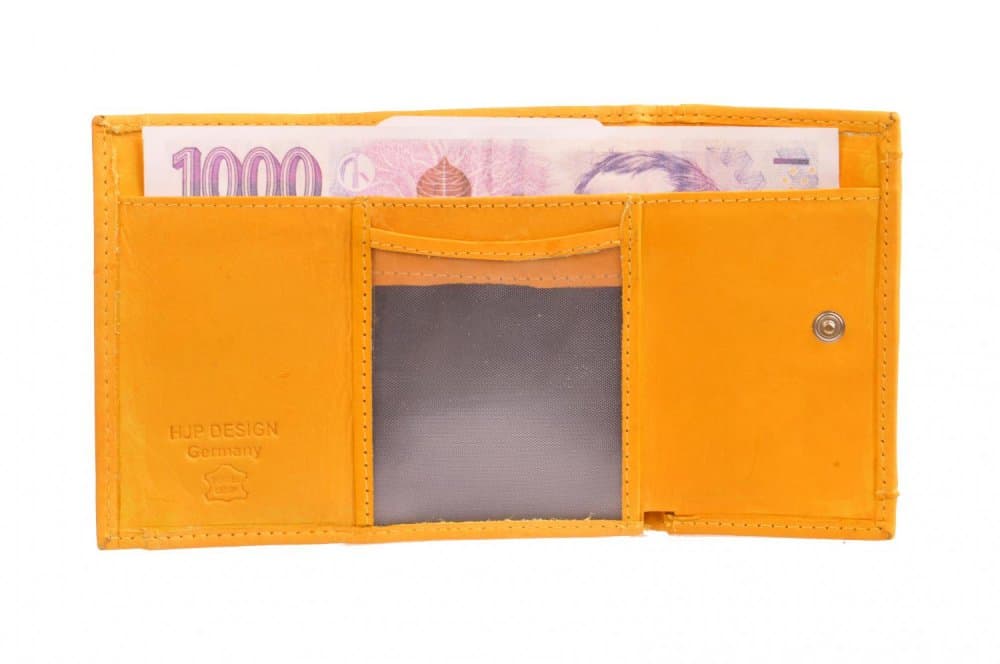 Dámská malá žlutá peněženka 7116-A YELLOW - náhled 4
