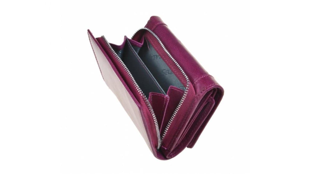 Dámská peněženka kožená SEGALI 7196 B fuchsia - růžová - náhled 5