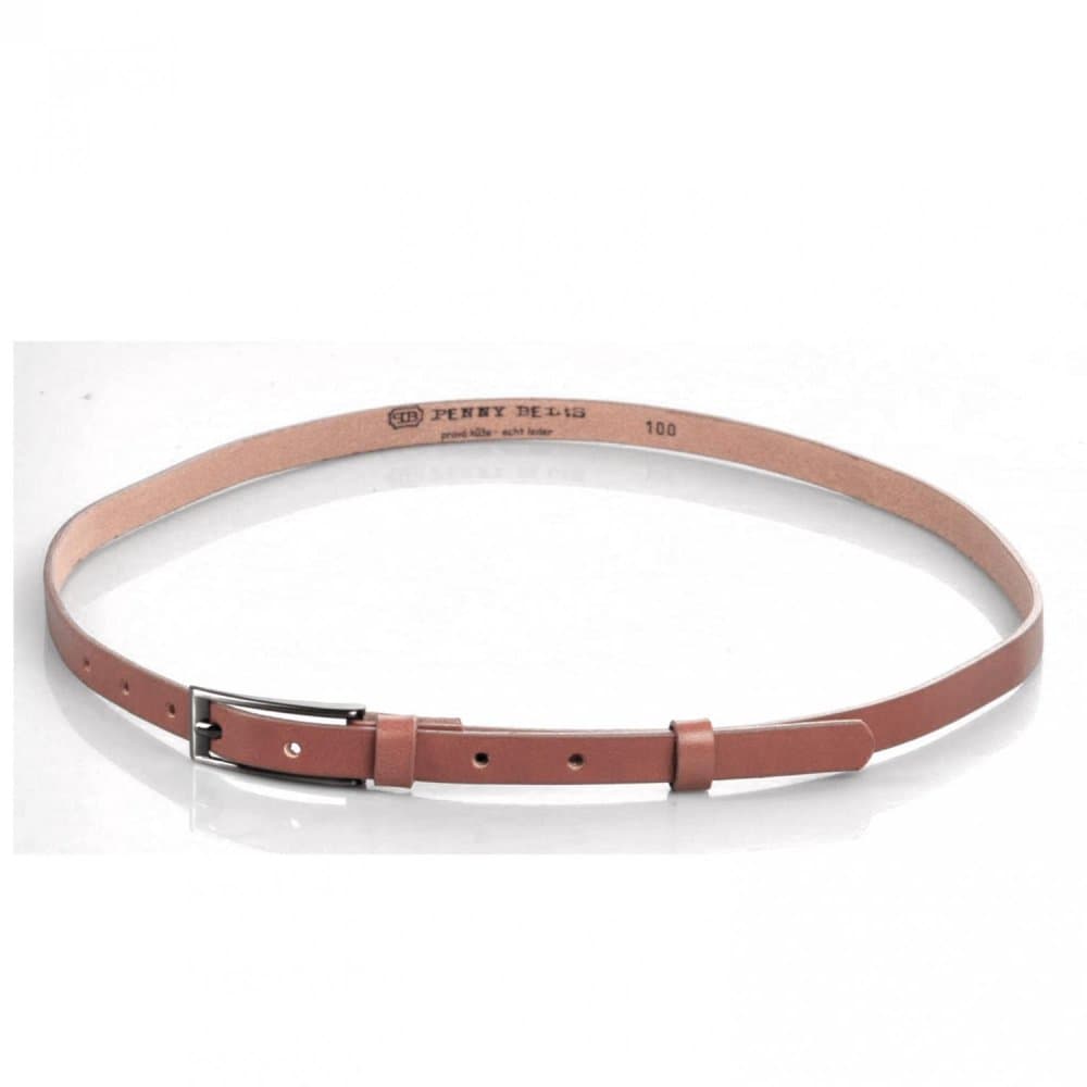 Penny Belts Dámský kožený opasek 15-1-48 hnědý 100 cm - náhled 3