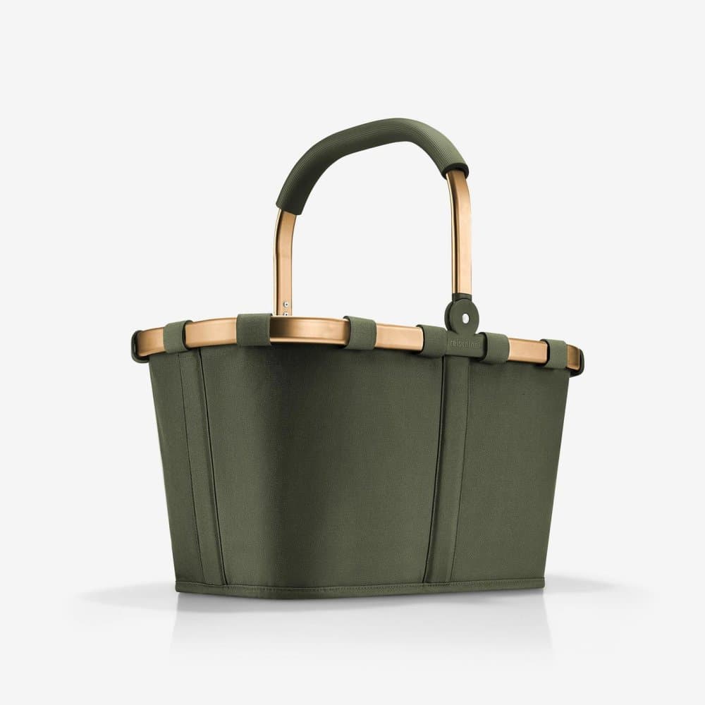 Reisenthel Carrybag Urban Forest Gold – moderní nákupní košík zelený BK5054 - náhled 5