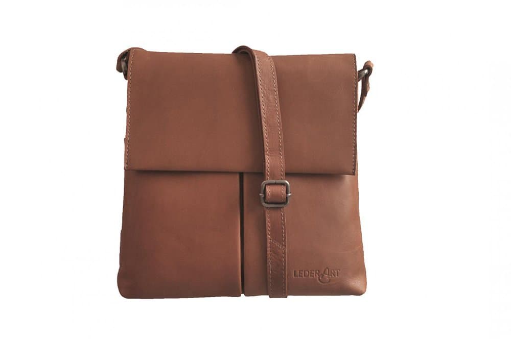 LederArt Kožená kabelka LA-503 hnědá cognac