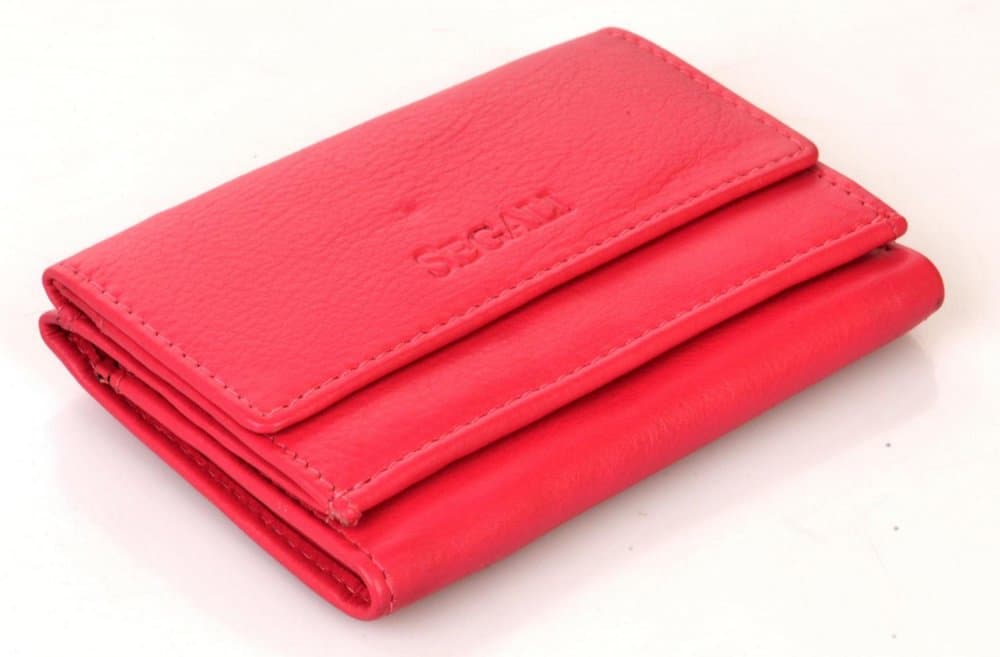 Malá kožená peněženka SEGALI SG-1756  růžová hot pink - náhled 3
