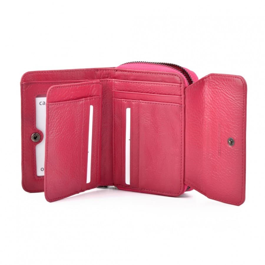 Dámská peněženka z lakované kůže Carmelo 2104 G FUCHSIA - náhled 4