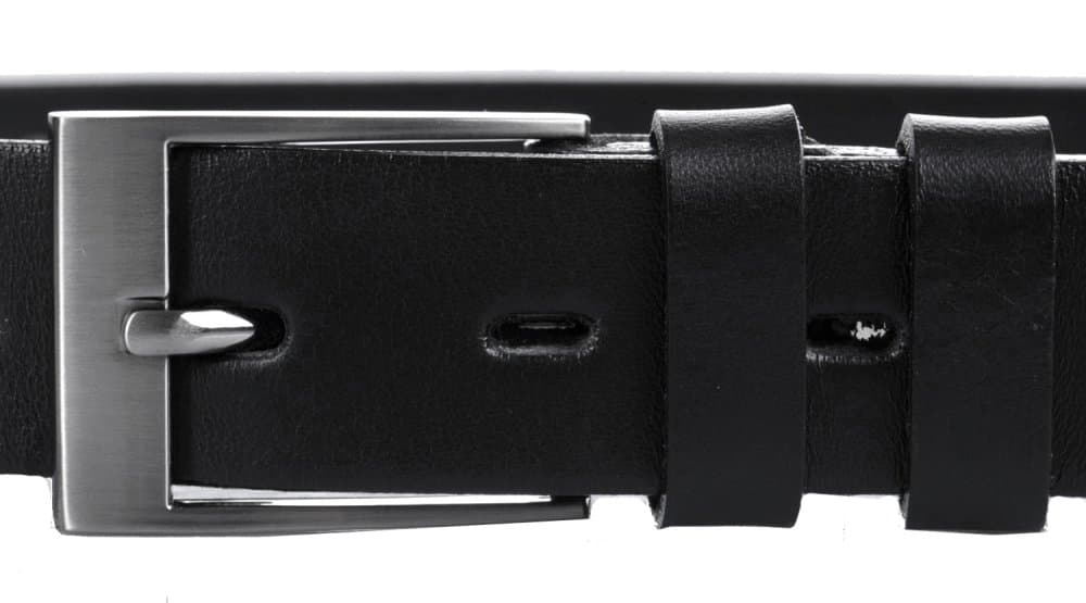 Penny Belts Pánský kožený pásek 30-100-60 černý 100 cm - náhled 3