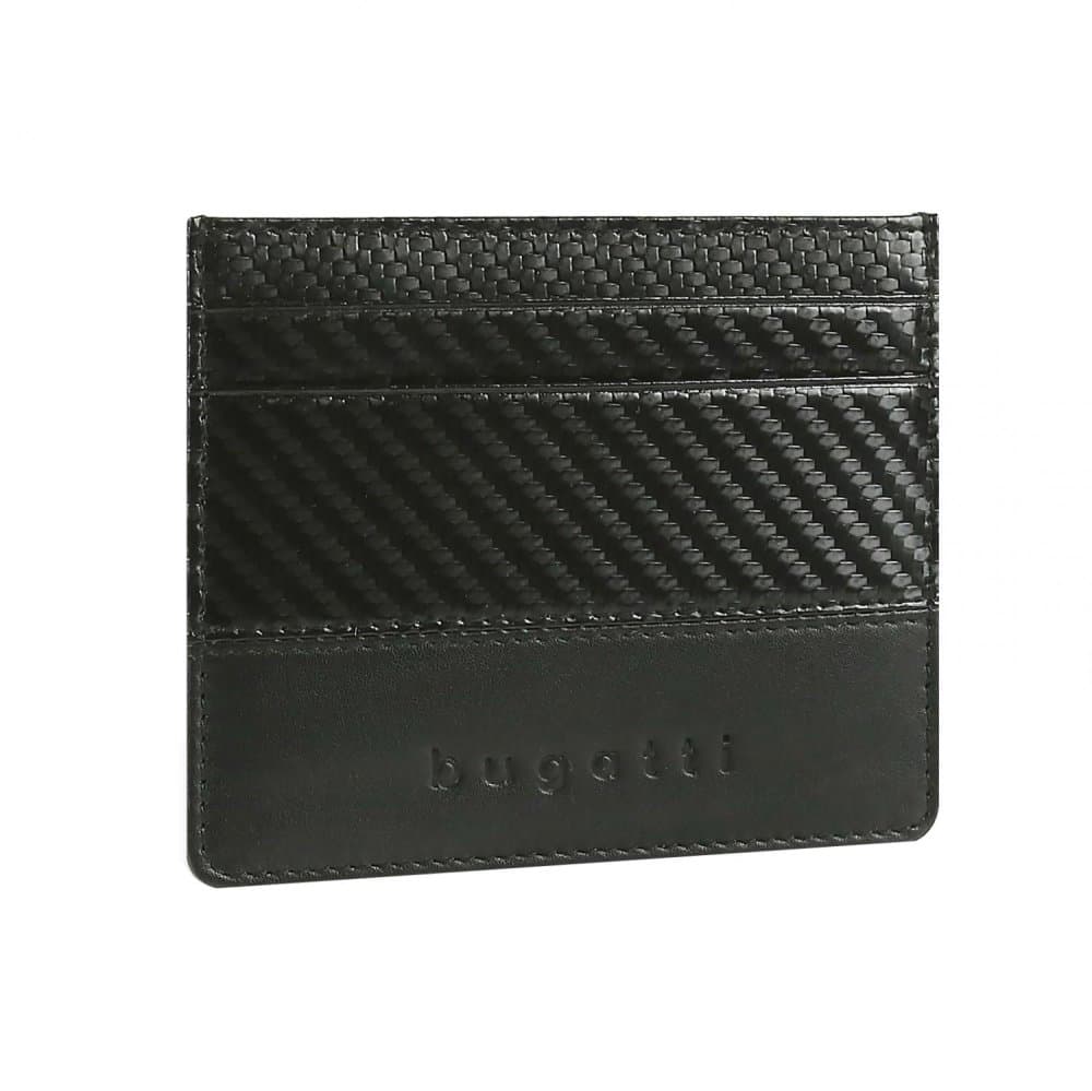 Kožené pouzdro na katry s RFID Bugatti Comet 49220701 černé