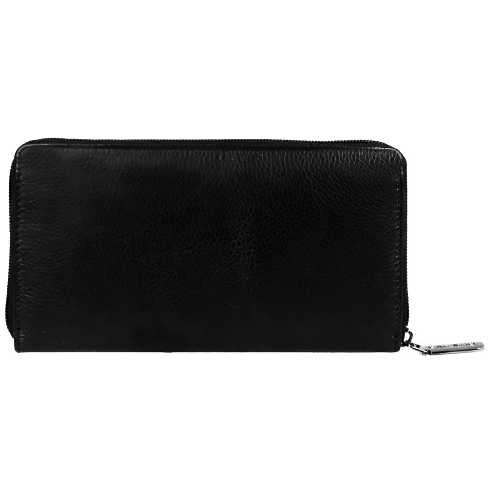 New bags leather Dámská kožená dlouhá peněženka 72658 černá - náhled 5