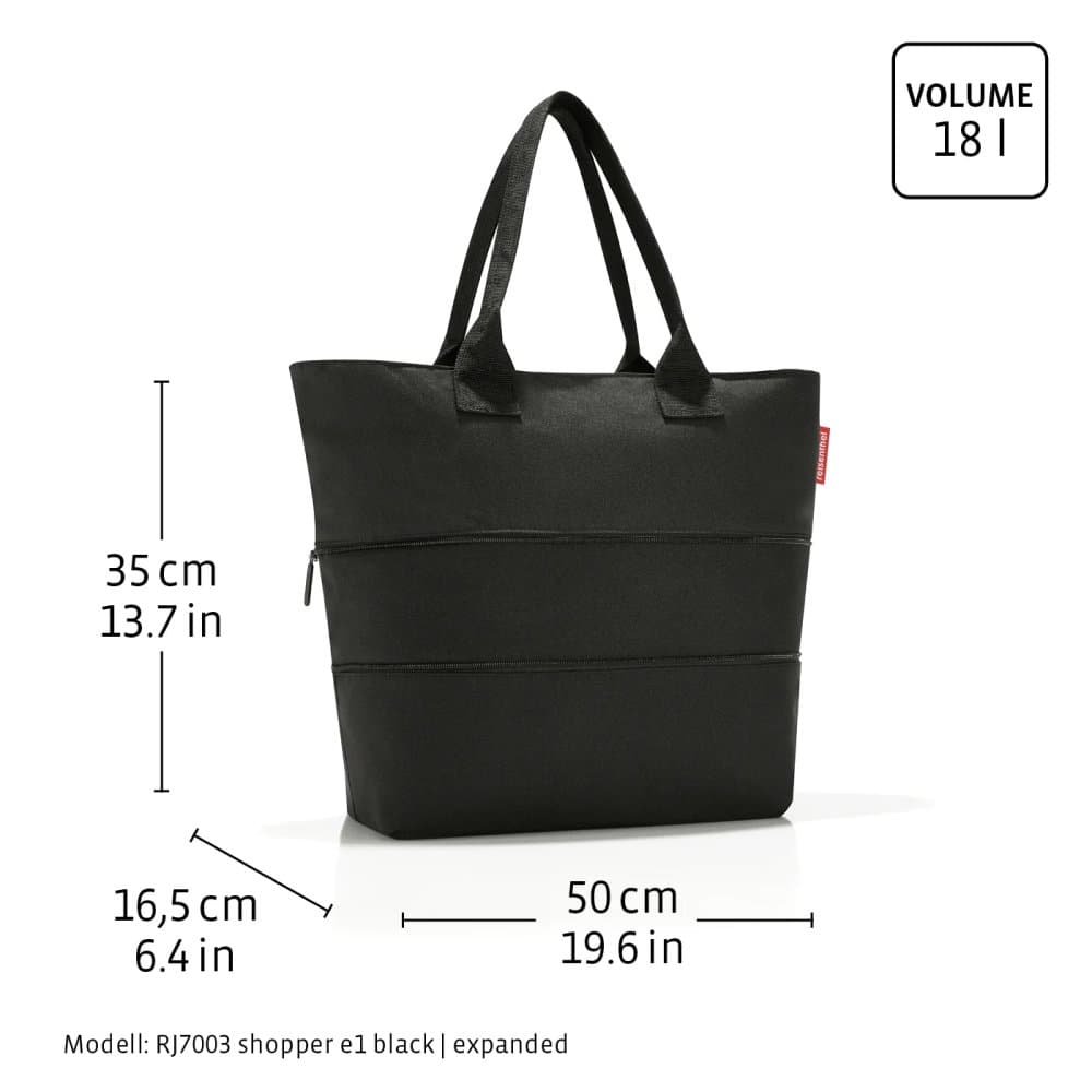 Nákupní kabelka se zipem Reisenthel Shopper E1 twist maroon RJ3104 - náhled 4