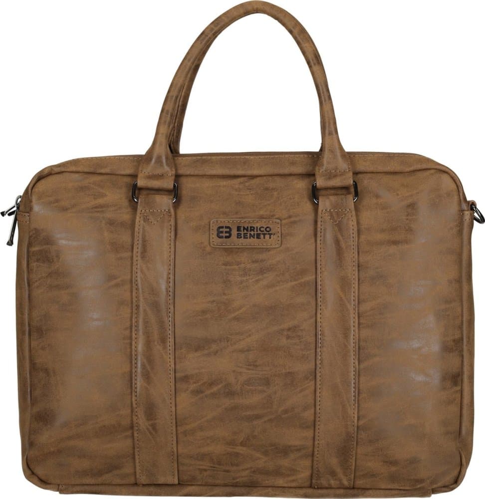 Aktovka  Enrico Benetti  Rotterdam laptop bag 15 inch 66691-010 světle hnědá - náhled 2
