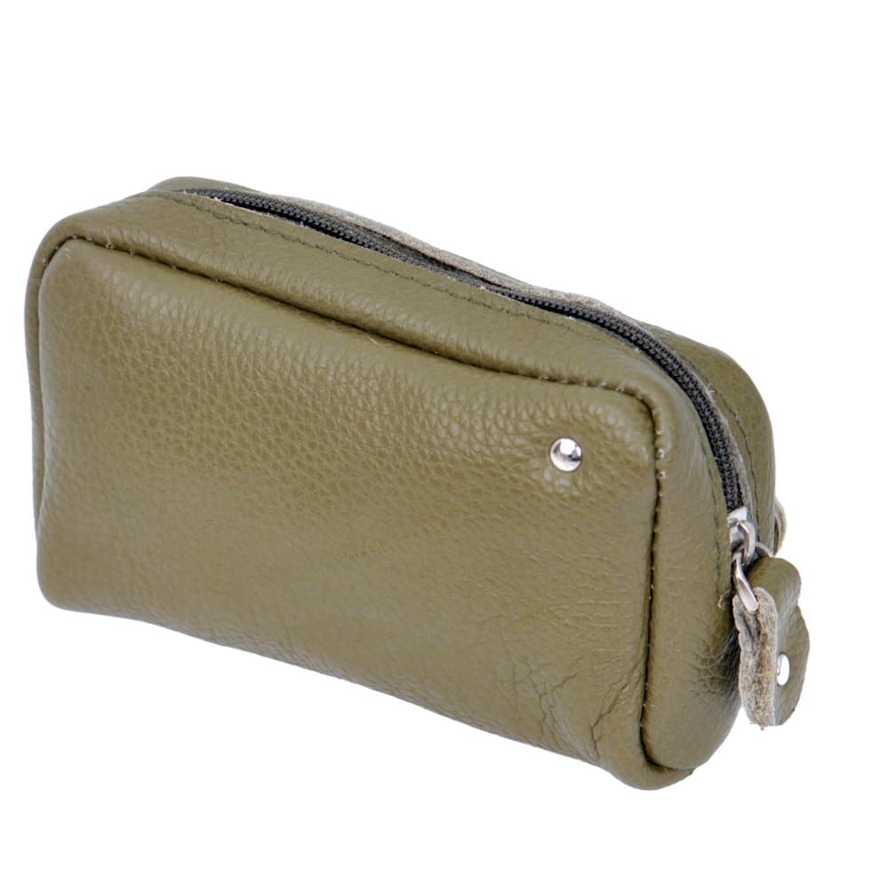New Bags Leather kožená klíčenka SL-604 olivová - náhled 3