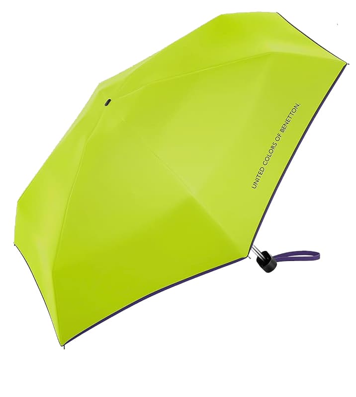 Dámský skládací deštník Benetton Ultra Mini flat Kiwi Colada 56498 zelený - náhled 3