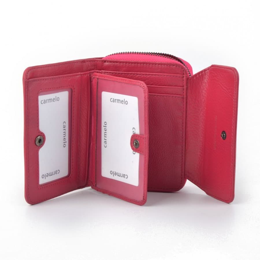 Dámská peněženka z lakované kůže Carmelo 2104 G FUCHSIA - náhled 5