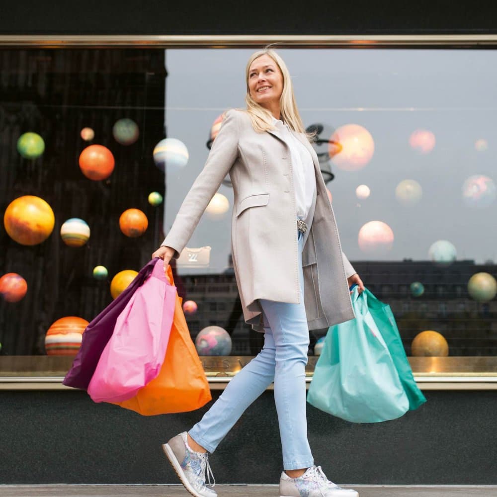 Skládací nákupní taška mini maxi shopper pocket red AO0058 červená - náhled 2