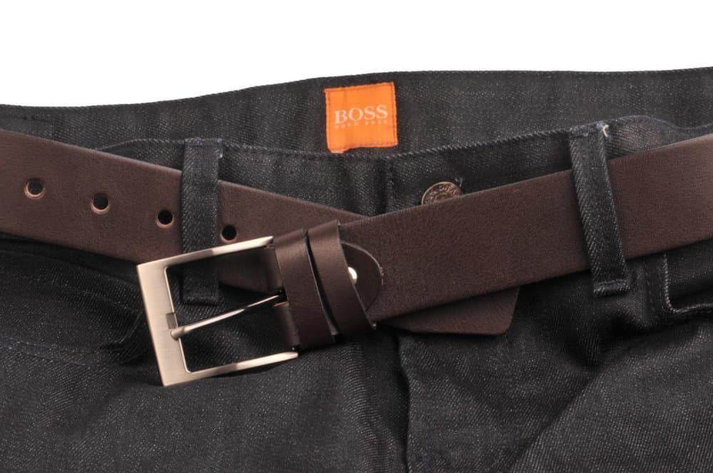 Penny Belts Pánský kožený pásek  22-40 hnědý 100 cm - náhled 3