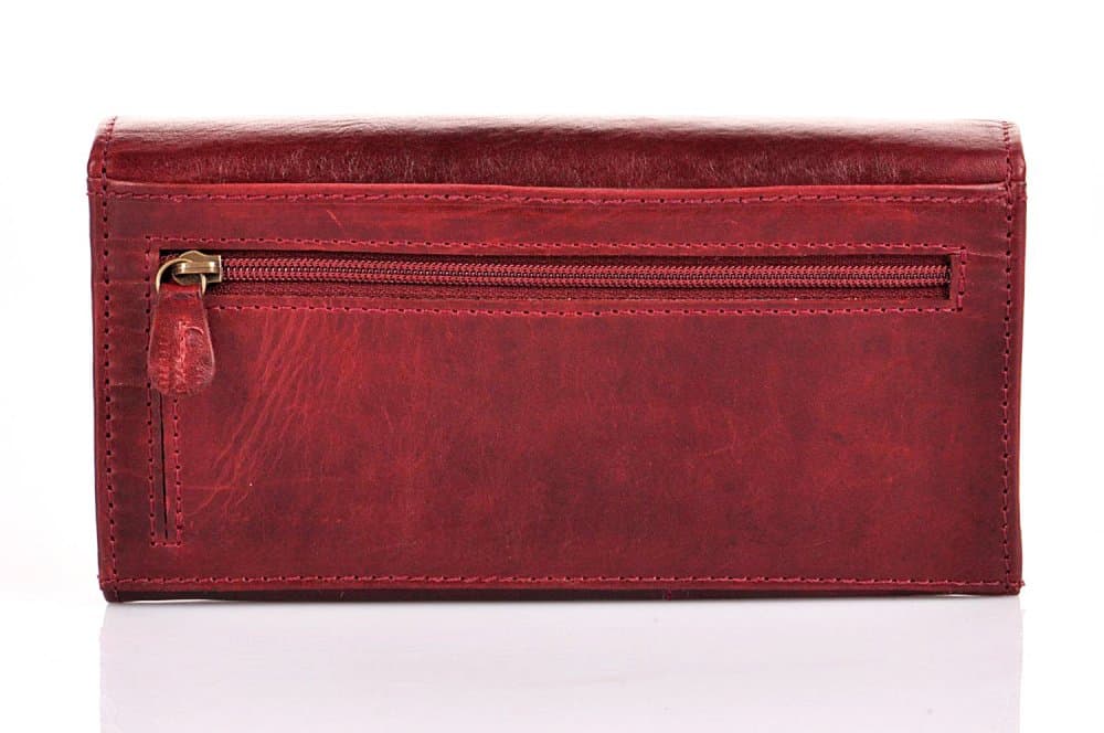 Dámská kožená peněženka Lagen 6011/T Red/Black - náhled 3