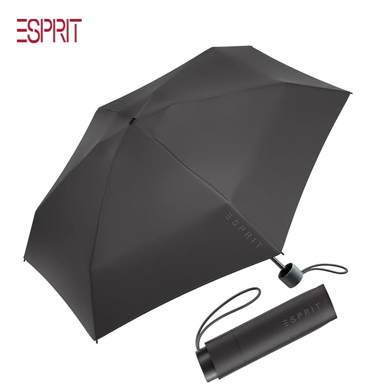 Dámský černý malý skládací deštník Esprit Petito black 57401