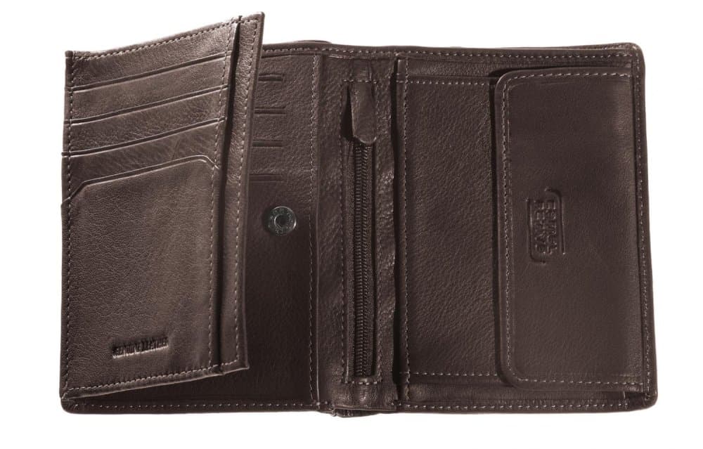 Pánská peněženka hnědá kožená zip na bankovky CAMEL B34-707-20 - náhled 2