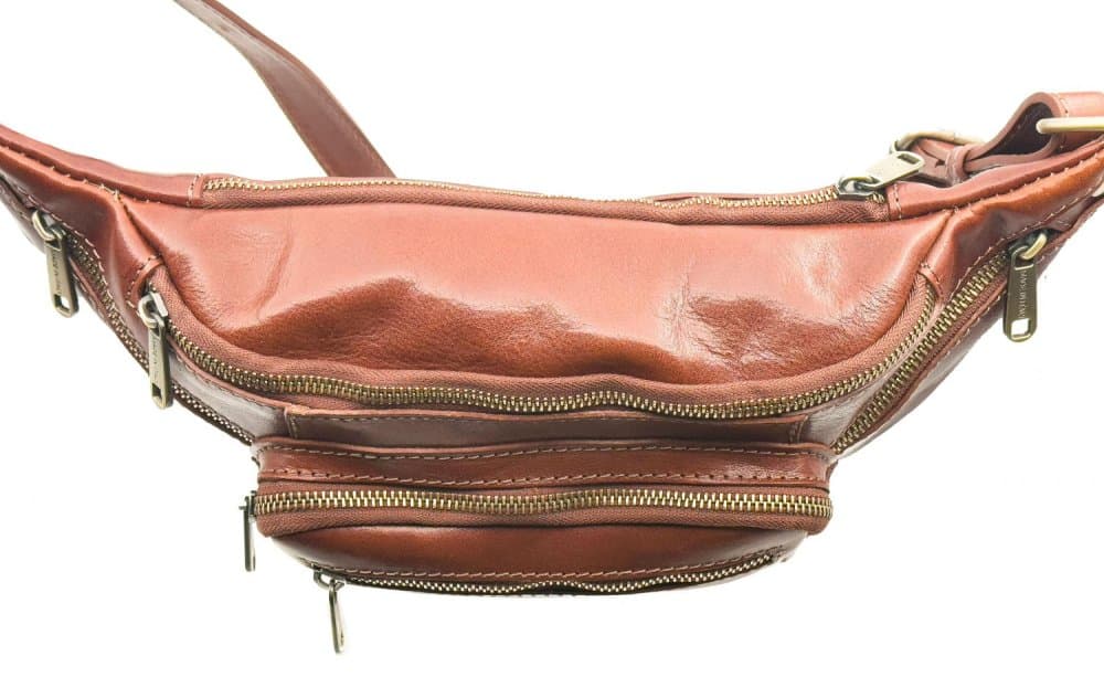 Giglio leather Kožená ledvinka 1206 hnědá - náhled 3