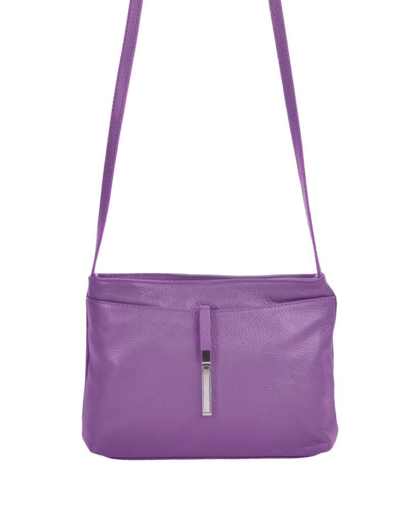 Dámská kožená crossbody kabelka 5085 fialová - 2. jakost - náhled 5