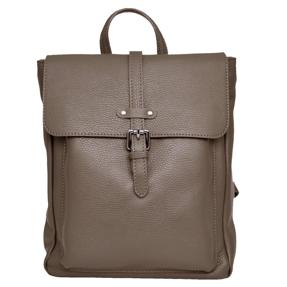 MaxFly Kožený batoh dámský 6007 světle hnědý - taupe - náhled 1