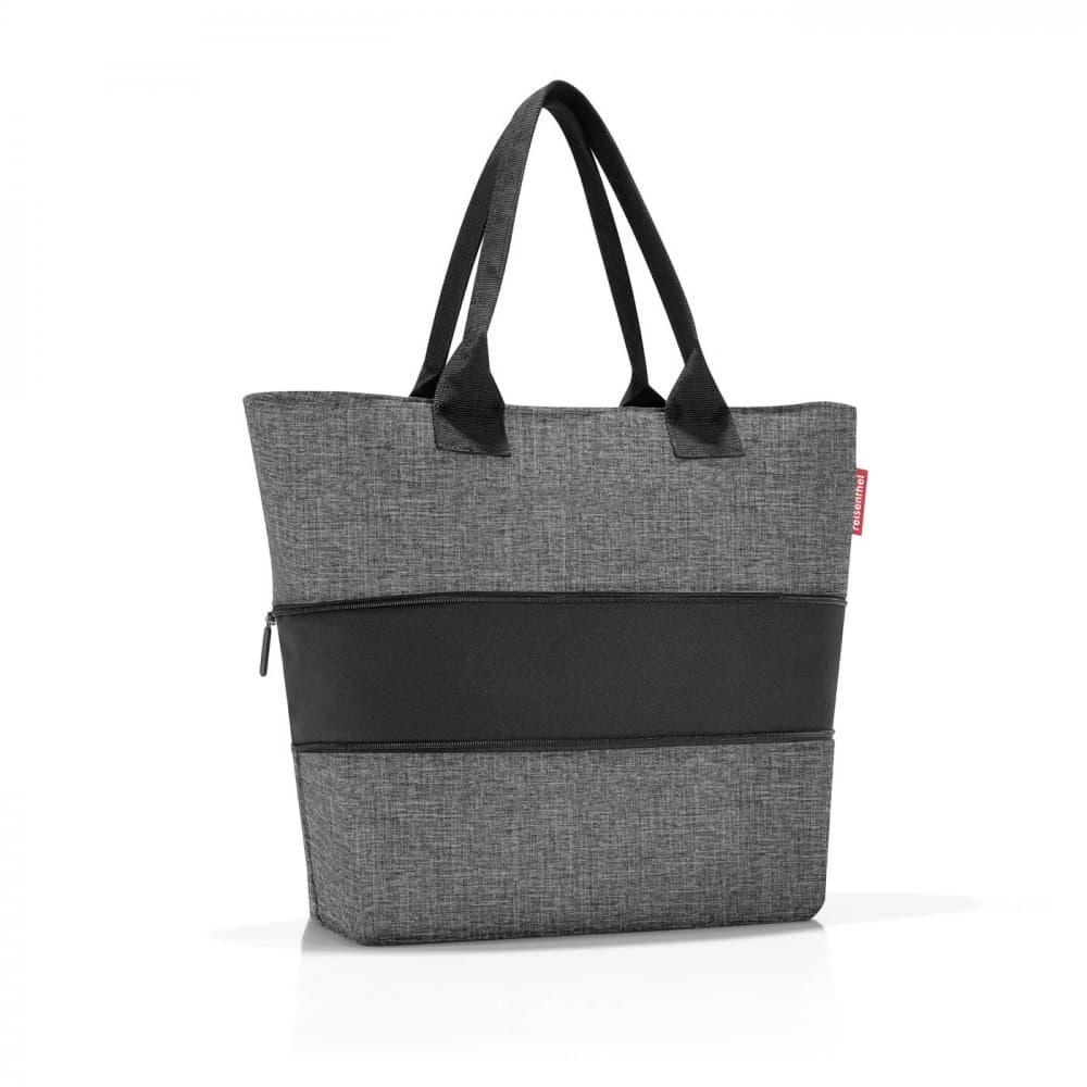 Elegantní nákupní taška na zip shopper e1 twist silver RJ7052 - náhled 4