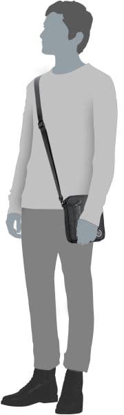 Pánská taštička NERO Shoulderbag small 49640601 černá - náhled 5