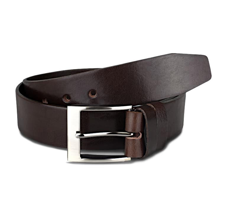 Penny Belts Pánský kožený pásek  22-40 hnědý 100 cm - náhled 4