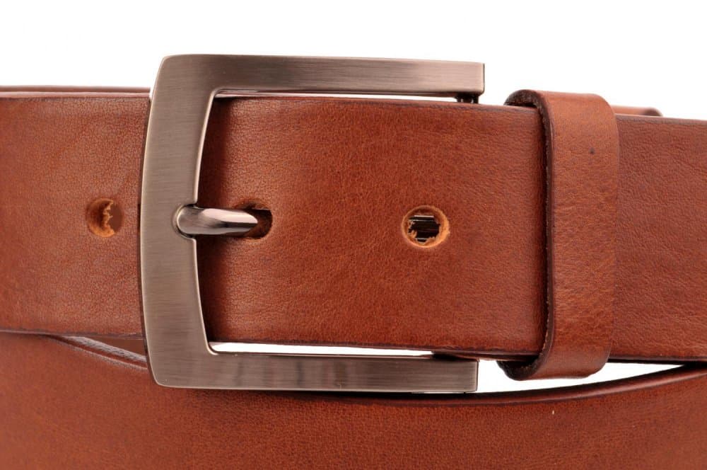 Penny Belts Pánský kožený opasek EXKLUZIV 25-R-48 světle hnědý 105 cm - náhled 5