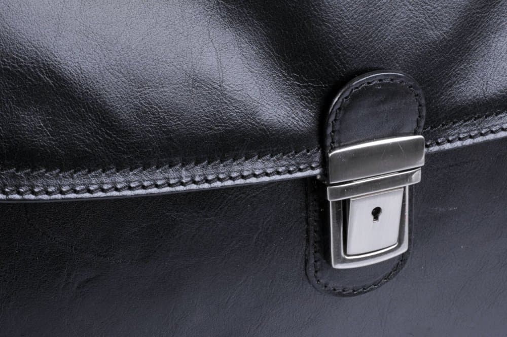 Giglio leather kožená aktovka 1050 černá stříbrné kování - náhled 4