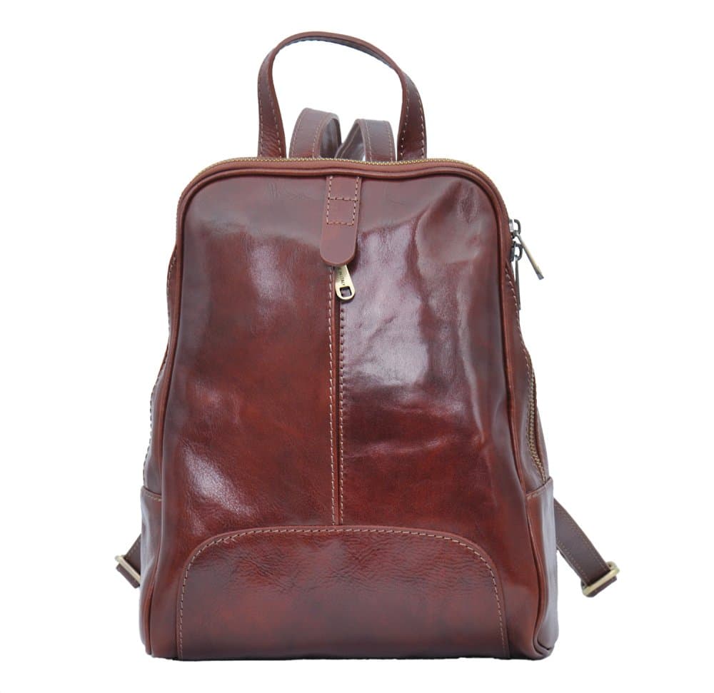 Giglio leather kožený batoh 33 hnědý