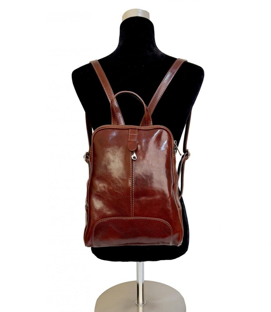 Giglio leather kožený batoh 33 hnědý - náhled 2