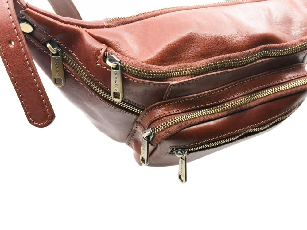 Giglio leather Kožená ledvinka 1206 hnědá - náhled 2