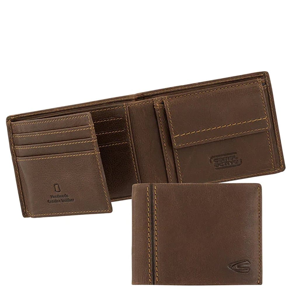 Camel Active Pánská kožená peněženka Bilbao hnědá 364-703-22