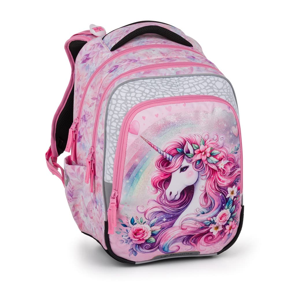 Bagmaster Dívčí školní batoh BETA 26 B Jednorožec - lehký školní batoh pro prvňáčky - náhled 1