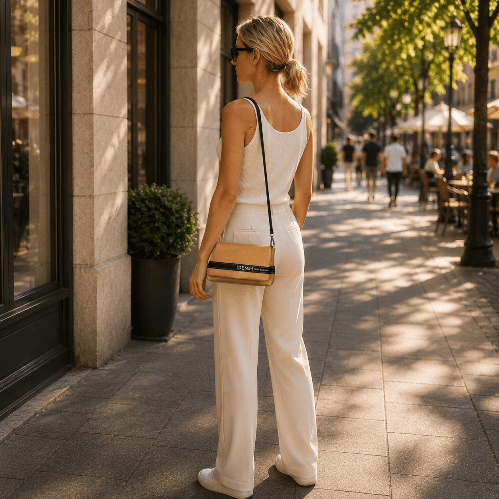 Kabelka Marlow flap bag M 012013 hnědá - camel - náhled 4