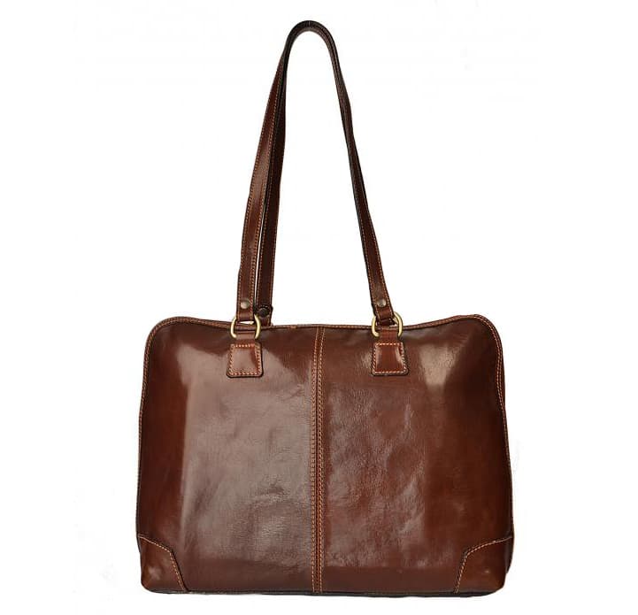Giglio leather dámská pracovní taška 309 hnědá - náhled 1