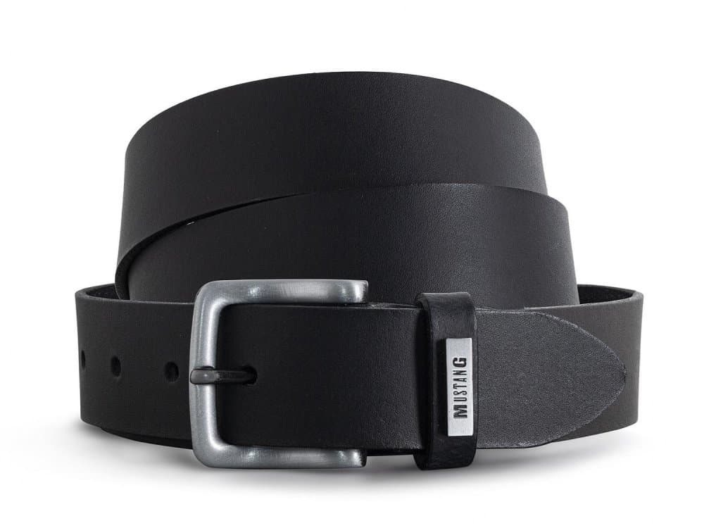 Kožený pásek Mustang černý 35 mm MG2101L15-0791 105 cm - náhled 2