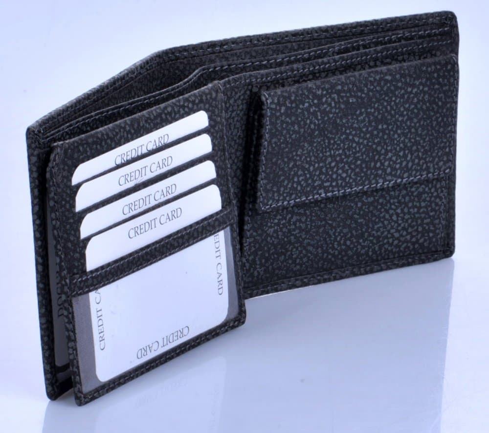 pánská kožená peněženka SG-61075 černá - náhled 5
