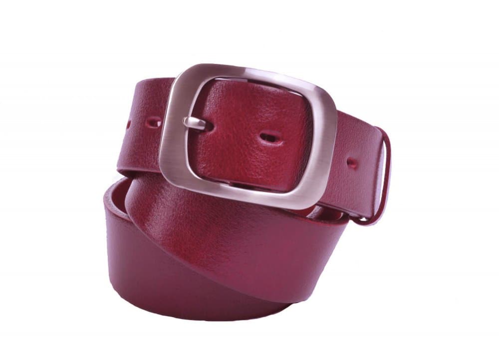 Dámský kožený pásek Penny Belts 9995 bordó 105 cm - náhled 3