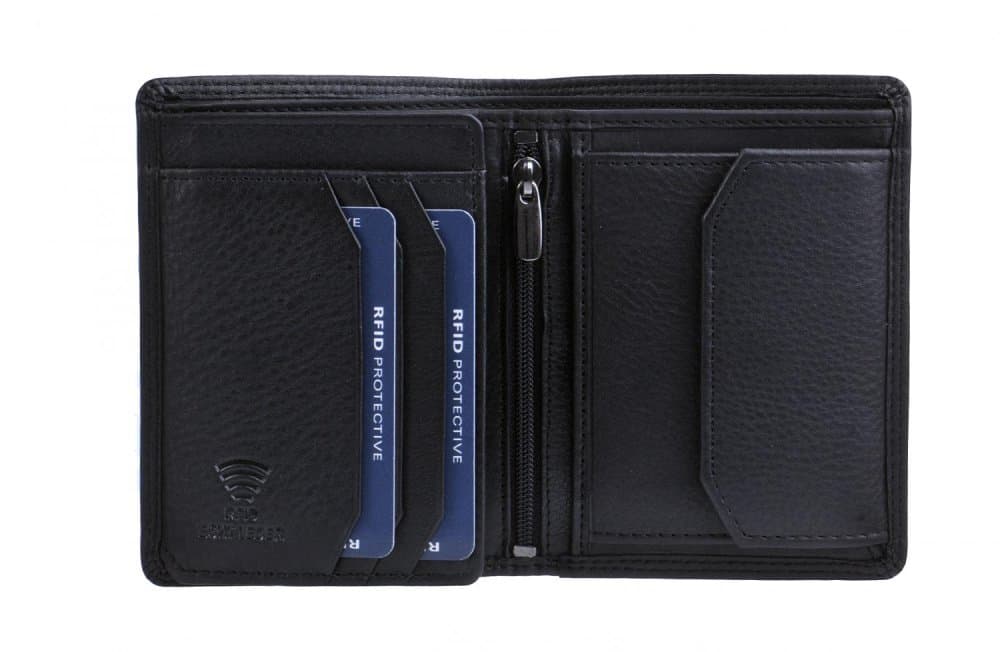 Pánská peněženka kožená RFID ochrana OR-102 černá - náhled 3