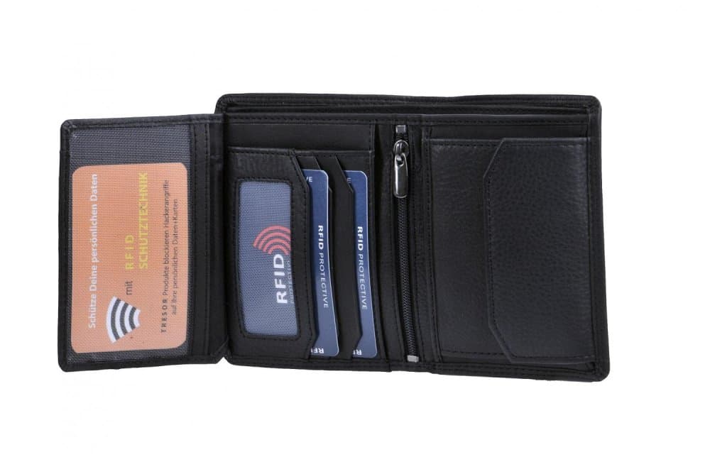 Pánská peněženka kožená RFID ochrana OR-102 černá - náhled 4