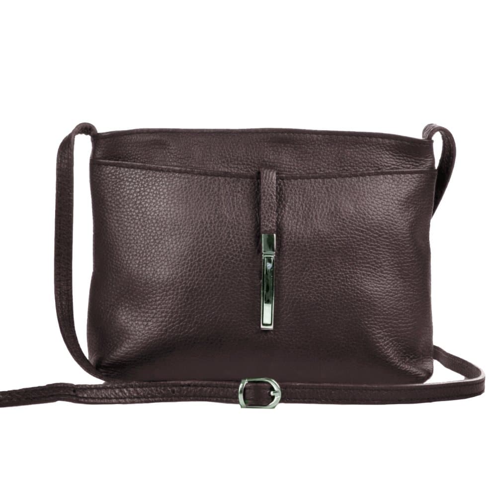Dámská kožená crossbody kabelka 5085 tmavě hnědá - náhled 1