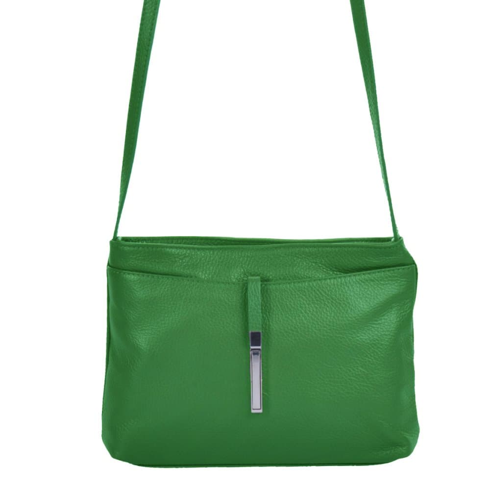 Dámská kožená crossbody kabelka 5085 zelená - náhled 1