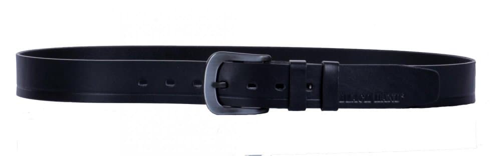 Pánský kožený černý pásek 007-98B 95 cm